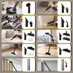 Dyna-Living Steam Cleaner 1800W Steamer for Cleaning 5 Bar Steamer Cleaner for Car Detailing 320°F High Temperature High Pressure Steamer for Carpets Floor with 1.8 L Inner Water Tank