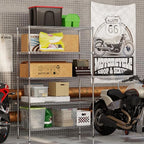 21" Deep x 48" Wide x 74" Height Wire Shelving Kit | 5-Tier | NSF Commercial Storage Rack Unit