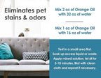 Cold Pressed Orange Oil Concentrate | 8-ounce Professional Grade All-Purpose Citrus Cleaner, Degreaser & Pet Odor Eliminator Blend | Dilutes to 4 Gallons of Finished Product | Home and Outdoor Use