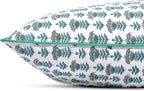 Ridhi Modern Farmhouse Pillow Covers Decorative Cotton Throw Pillow Covers Set of 2 Aquamarine Blue Cushion Covers for Boho Couch Sofa Bed Living Room Spring Home Decor 20x20