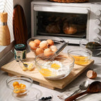 Sweejar 3.5 inch Small Glass Bowls Set, 5 oz Prep Bowls for Cooking, Small Bowls for Kitchen, Dessert Bowls for Ice Cream, 9 pack