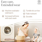 Threadmill Luxury Cotton Blankets for Twin Size Bed | All-Season 100% Cotton Twin Blanket for Bed | Aster Jacquard Lightweight, Soft & Cozy Coverlet, 350GSM, 68x90 inches | Sage Green