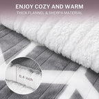 VENTIMI Electric Blanket Heated Throw, 62" x 84" Heated Blanket with 9 Heat Levels & 2 to 10 Hours Auto Off, Fast Heating Blankets with ETL & FCC Certification, Grey