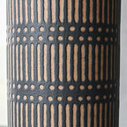 Rustic Ceramic Vase for Living Room Bedroom 11.02'' Antique Black Flower Vase for Bouquet Fake Plant Home Decor Office Table Shelf Fireplace Centerpieces Retro Vintage Classic Modern