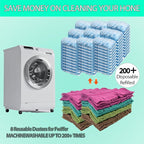 8 Pack 6 Layer Fleece Duster Refills for Swiffer Hand Duster, Zero Waste, 360-degree Cleaning，Reusable and Washable Replacement Dusters for Cleaning Ceiling Fan Hardwoods and Furniture(Dark Color)