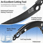XYJ Authentic Since 1986, FULL TANG 8 Inch Boning Knife With Sheath, Stainless Steel Deboning Meat Cleaver for Meat Cutting, Vegetable Kitchen Knife for Outdoor Camping