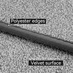 Door mat with Non Slip Rubber Backing, Washable Soft Floor Carpet for Kitchen, Hallway, Entryway Indoor, Bedroom, Laundry, Low Pile Area Rugs, Solid Color with Pointillism Style, 2 * 3 ft Grey