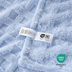 Cozy Bliss Soft Twin Size Waffle Blanket - Lightweight Cozy Blankets Gift for Women,Cute Checkered Throws Blanket for Bed, Couch and Sofa,Light Blue,60x80 Inches
