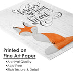 Fox Art Prints (Set of 4) - Unframed - 11X14s | Wall Decor to Bring Nature's Charm Indoors | A Stunning Addition to Any Art Lover's Collection | Home Office Decor | Living Room Decor