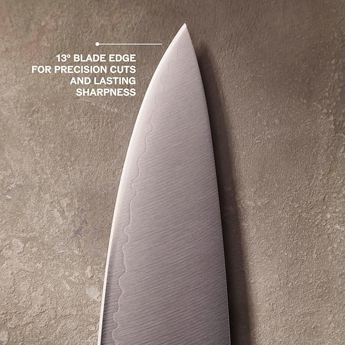 Material, The 8" Japanese Chef's Knife For Chopping & Cutting, Razor-Sharp Strong Blade, Carbon Stainless Steel, Cool Neutral