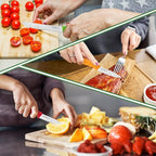 Paring Knife Set 6PCS, Ultra Sharp Kitchen Knives, Cutting & Peeling Knives, Kitchen Knives for Home Essentials, PP Plastic Handle-Multicolored