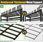 PrimeZone Heavy Duty Storage Shelves - 48" W X 18" D X 72" H Adjustable Garage Wire Shelving Unit, 5 Tier Industrial Metal Shelf Standing Utility Rack for Warehouse, Pantry, Basement, Black