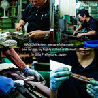 NAGOMI] 8 inch Chef Knife | Stainless Steel HRC58 Professional Japanese Kitchen Cooking Knife with Ergonomic Handle for Thick Meat and Fish | Stylish Gift Box