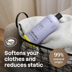 ATTITUDE Liquid Fabric Softener, Natural Origin Ingredients, For White and Colored Clothing, Deodorizes, Gentle on Delicate skin, Infused With Essential Oils, Geranium & Lemongrass, 38 Loads, 32 Fl Oz