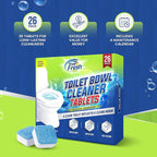 True Fresh Toilet Bowl Cleaner Tablets 26 Pack – Deodorizer & Septic Safe – Deep Cleaning, Odor Eliminator, Stain Remover for Long-Lasting Freshness – Fresh Ocean Scent