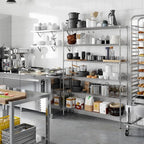 14" Deep x 54" Wide x 74" Height Wire Shelving Kit | 6-Tier | NSF Commercial Storage Rack Unit