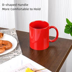 12oz coffee mug set of 6 Coffee Mugs for Coffee, Tea, Cocoa, Milk（ Multiple color）