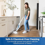 Vacmaster SMF1501 2-in-1 Steam Mop for Floor Cleaning with Detachable Handheld Steamer, Quick-Heating & Lightweight for Hard Floors, Carpets, Tiles and Upholstery