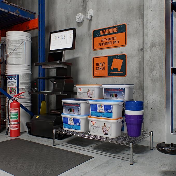 24" Deep x 42" Wide x 8" Height Wire Shelving Kit | 1-Tier | NSF Commercial Storage Rack Unit