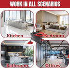 3Pcs Spin Mop Replacement Heads, White Large 360° Easy Wring Spin Mop Head 100% Microfiber Refill, Easy Cleaning Spin Mop Head, Deep Clean, Machine Washable for Easy House Cleaning Floor Mopping