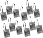 Zahari Home Sinatra 13pc Bathroom Shower Curtain Set - Classic Luxury Fabric Curtains with Unique Design & 12 Hooks