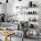 18" Deep x 30" Wide x 74" Height Wire Shelving Kit | 5-Tier | NSF Commercial Storage Rack Unit