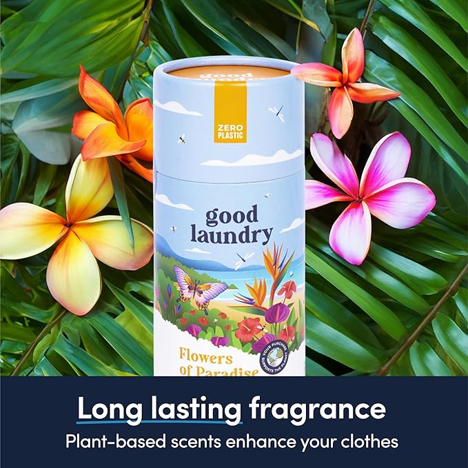 Scent Booster Beads - Flowers of Paradise Laundry Fabric Softener Bead – Eco-Friendly Laundry Bead - Scent Booster for Long-Lasting Freshness, Scent Beads for Clothes - 7oz - USA Based