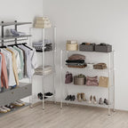 14" Deep x 48" Wide x 54" Height Wire Shelving Kit | 4-Tier | NSF Commercial Storage Rack Unit