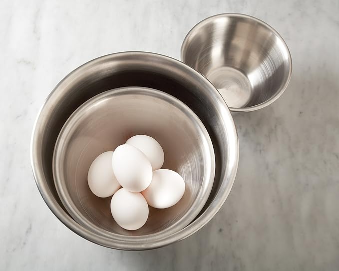 Fox Run Large Stainless Steel Mixing Bowl, 6.25-Quart, 11.75 x 5.5 inches, Metallic