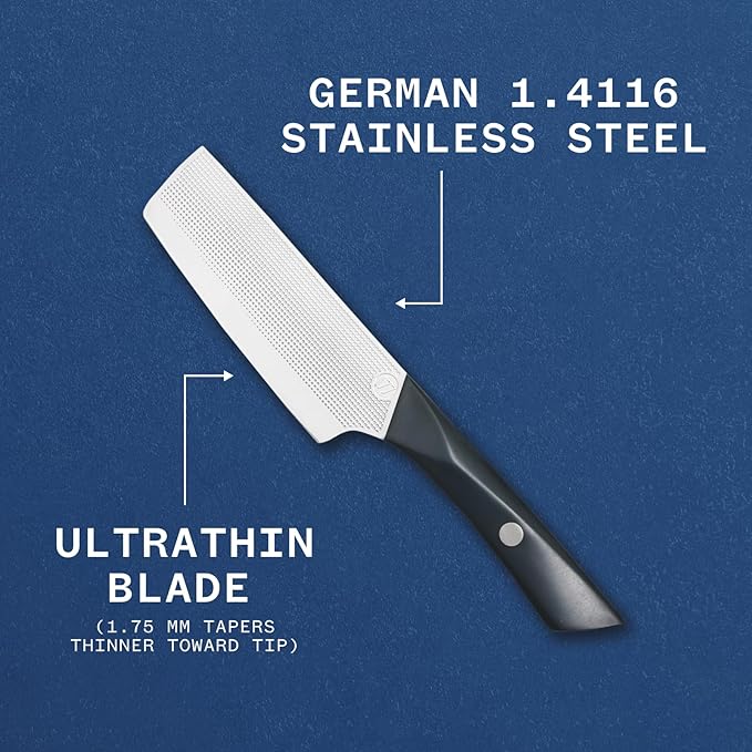 Milk Street Small Nakiri Knife – Ultra-Thin Blade for Precision Cutting, Ergonomic Handle