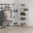 18" Deep x 30" Wide x 74" Height Wire Shelving Kit | 5-Tier | NSF Commercial Storage Rack Unit