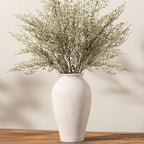 Ceramic Flower Vase Home Decor - Large Tall Farmhouse Table Vases Rustic Vintage Living Room Kitchen Bedroom Decorations for House Book Shelf Office Coffee Desk Dining Fireplace (11" Rustic)