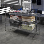 14" Deep x 42" Wide x 27" Height Wire Shelving Kit | 3-Tier | NSF Commercial Storage Rack Unit