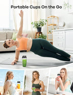 Ganiza Blender for Smoothies, 14Pcs Personal Blender for Shake and Smoothies for Kitchen with 3 Portable Cups (1x24oz & 2X17oz), Single Serve Smoothie Maker, Nutritious Recipe