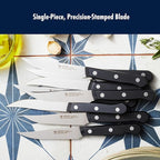 HENCKELS Solution Razor-Sharp Steak Knife Set of 8, German Engineered Informed by 100+ Years of Mastery,Black