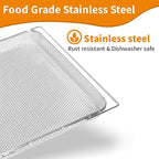 Air Fryer Oven Basket Replacement Baking Trays for Ninja Foodi DT251 DT201 Series Air Fryer Oven, Mesh Basket，Air Fryer Accessories for Ninja Foodi 10-in-1 Smart XL Air Fry Oven