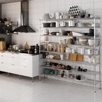 14" Deep x 72" Wide x 74" Height Wire Shelving Kit | 8-Tier | NSF Commercial Storage Rack Unit