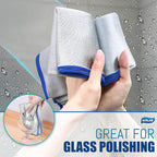 Streak Free Miracle Cleaning Cloth Easy Clean Pack of 8-12" x 16" Microfiber Dish Cloths Glass Polishing Lint Free for Kitchen Mirrors Wine Car