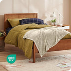 Bare Home Fleece Blanket - Kid Size - Ultra-Soft Lightweight for Bed, Sofa, and Couch - Luxury Microplush - Cozy Warm Blanket (Kid, Oyster)