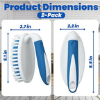 PHYEX Scrub Brush, 2 Pack Household Cleaning Brushes with Stiff Bristles, Scrubbing Brush for Carpet, Shower, Bathtub, Kitchen, Pool Tile, Bathroom Scrubber