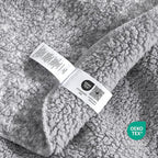 Cozy Bliss Luxury Sherpa Throw Blanket for Couch, Premium Reversible Plush Thick Throw, Warm Cozy Soft Blanket for Home and Gifts (Mottled Grey, 50" x 60")