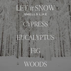 Sweet Water Decor Let it Snow Christmas Scented Candles - Christmas Stocking Stuffers Soy Candles with Cypress Scent - Christmas Candles with 40 Hours Burn Time - 9Oz Gold Lid Clear Jar Wax Candles