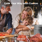 CUCKOO Rice Cooker 3 Cup Uncooked / 6 Cup Cooked, Modern Fuzzy Logic Rice Cooker Small with Delay Timer & Keep Warm Setting, Versatile Food Steamer for Cooking, Non-Stick Inner Pot, Gray (CR-0375FG)