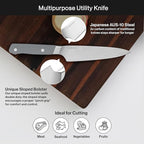 Misen 6.8" Chef Knife – High Carbon Japanese AUS-10 Stainless Steel – Hybrid German & Japanese Blade – Precision Kitchen Knife for Professionals & Home Cooks – Ultimate Cutting Performance - Gray