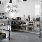 18" Deep x 72" Wide x 34" Height Wire Shelving Kit | 3-Tier | NSF Commercial Storage Rack Unit