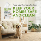 Pet Stain and Odor Remover - Enzyme Cleaner, Pet Urine Odor Eliminator Refill - Floor & Carpet Cleaner, Pet Deodorizers For Home, Fabric Freshener W/Fresh, Clean Scent, 1 Gallon