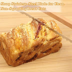 Bread Slicer for Homemade Bread Bow Knife-Ergonomic Design,Sourdough Bread Cutter Premium Stainless Steel Serrated Saw，Bread Knife for Precise Cutting Variety Bread (2)