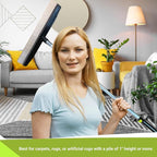 Room Groom Carpet Rake and Groomer with Telescoping 54 Inch Adjustable Handle, Portable Design, Carpet Brush Ideal for Pet Hair, Refreshing High Pile Carpets, Rugs, and Artificial Turf