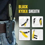 Kizer Muskrat Fixed Blade Knife, 3.15 In D2 Neck Knife Argyle Pattern G10 Handle Fixed Blade EDC Knives for Men Women, Outdoor Hunting Hiking Survival Camping Knives 1064A1