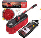 Car Duster Exterior Scratch Free with Extendable Handle,Wax Cotton Hair Car Brush Kit, Auto Detailing Brush for SUV,RV,Truck and Motorcycle,No Lint，Gifts for Men Women